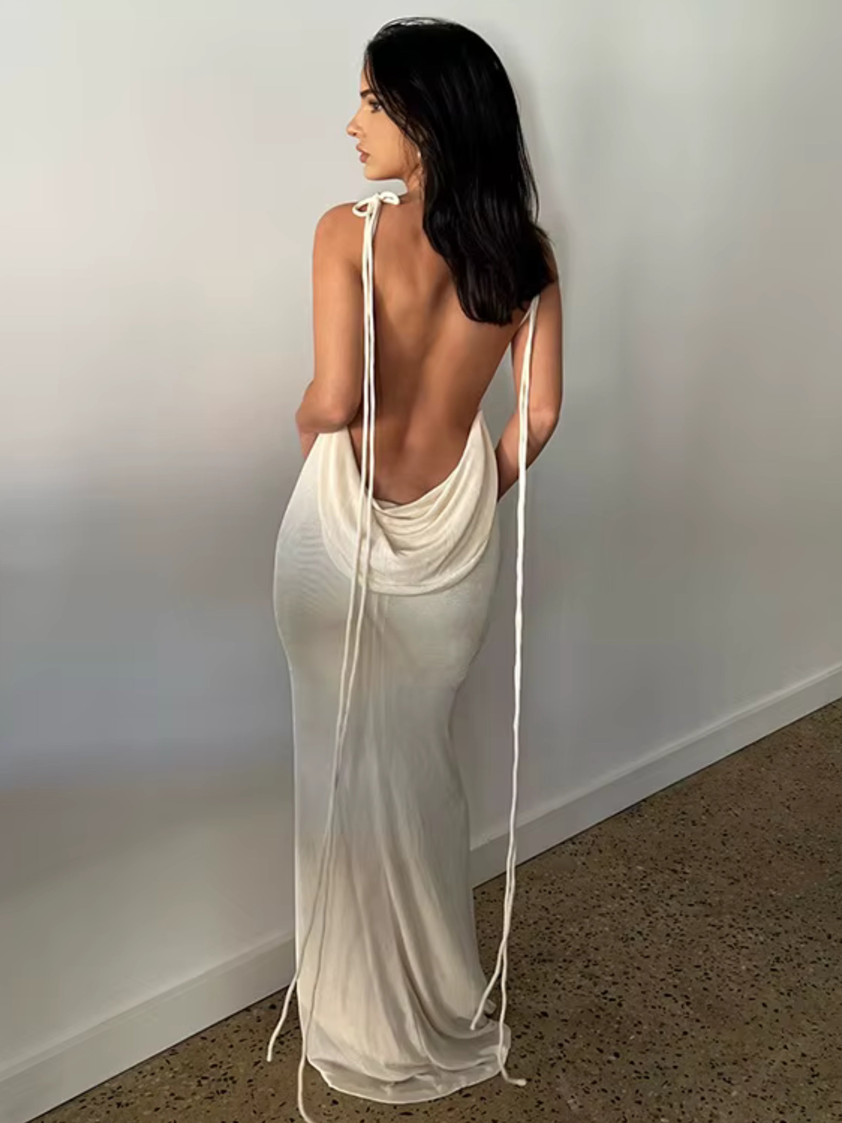 oonaya Backless Maxi Dress