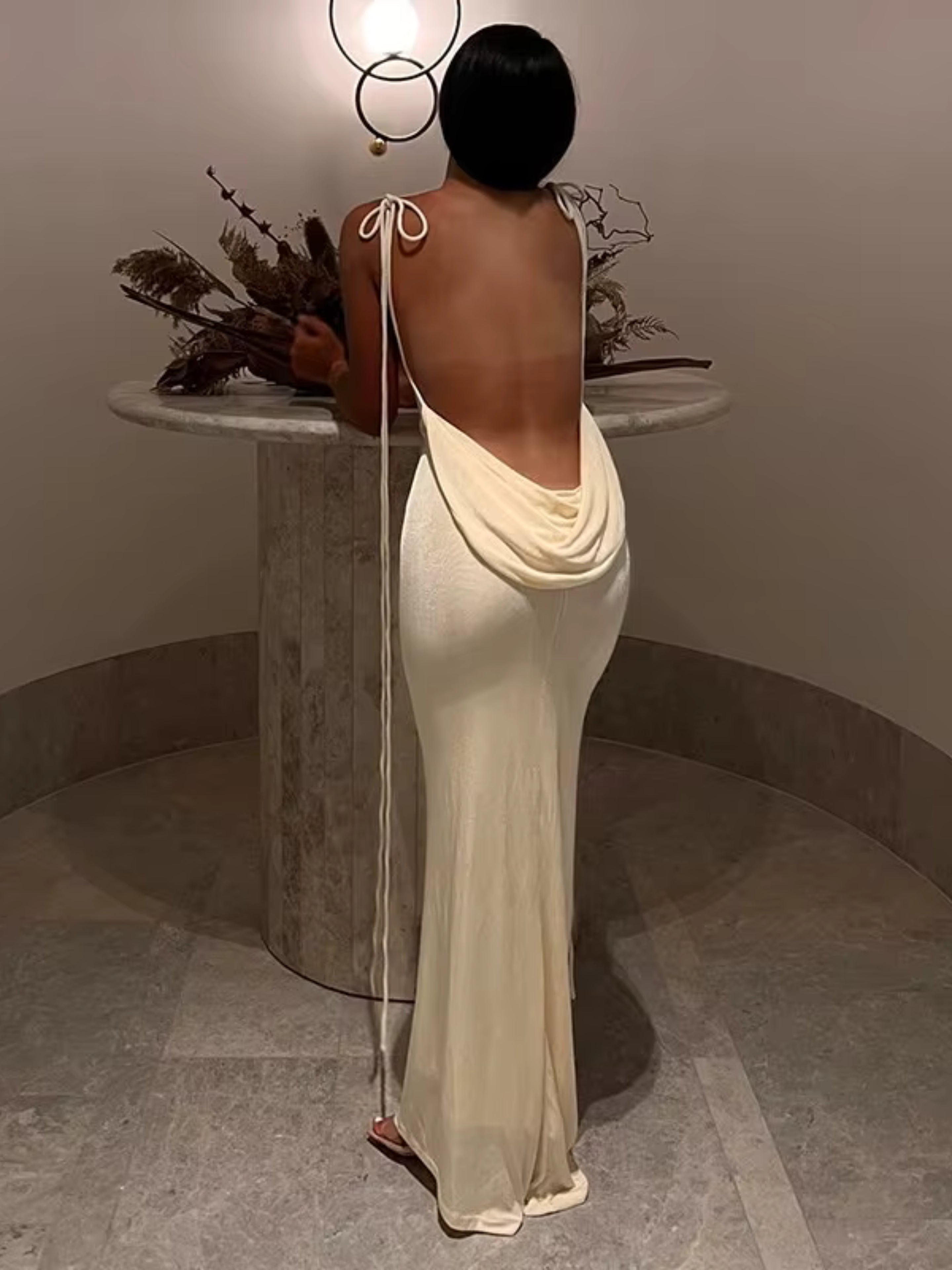 oonaya Backless Maxi Dress