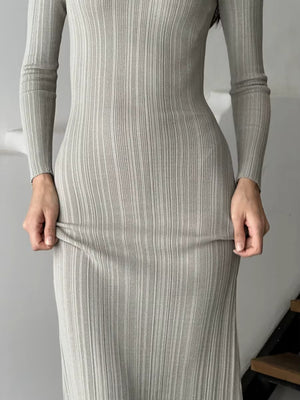 OONAYA Angora Long Knit Dress